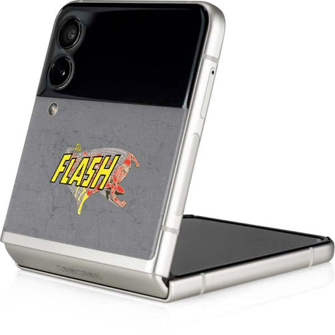 DC Comics The Flash Vintage Action Running Pose Galaxy Z Flip3 5G Skin